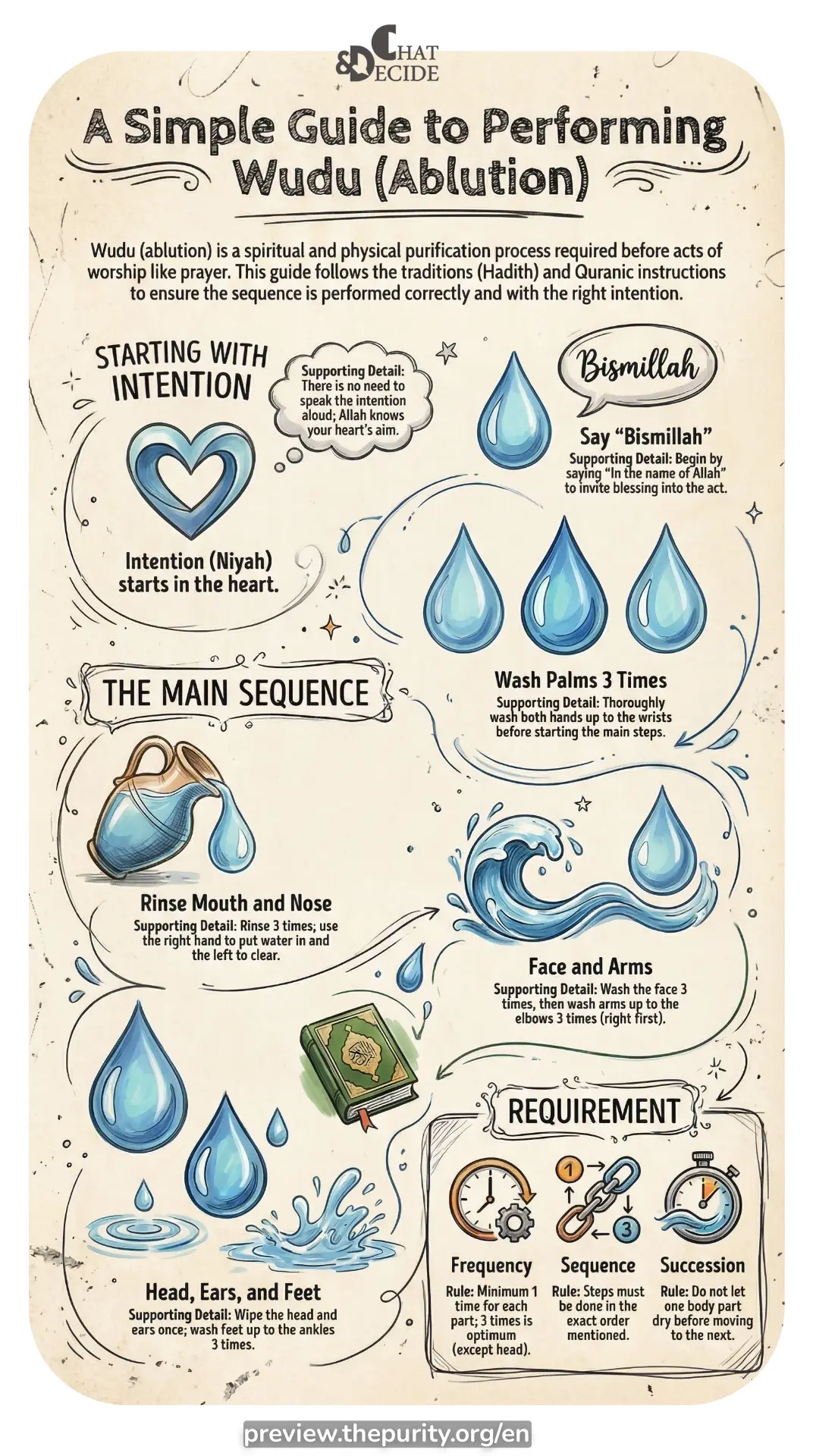 Guide to Performing Wudu Ablution